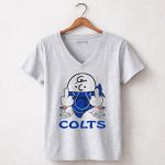 Colts Charlie Brown And Snoopy Indianapolis 7 Womens V Neck
