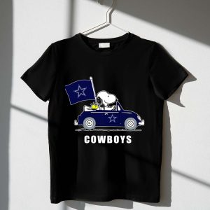 Cowboys Snoopy Dallas Cowboys Flag Peanuts Woodstock Car Blue Star 1 T Shirt