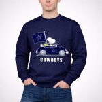 Cowboys Snoopy Dallas Cowboys Flag Peanuts Woodstock Car Blue Star 3 Sweatshirt