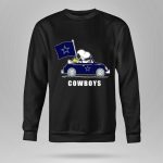 Cowboys Snoopy Dallas Cowboys Flag Peanuts Woodstock Car Blue Star 9 Sweatshirt