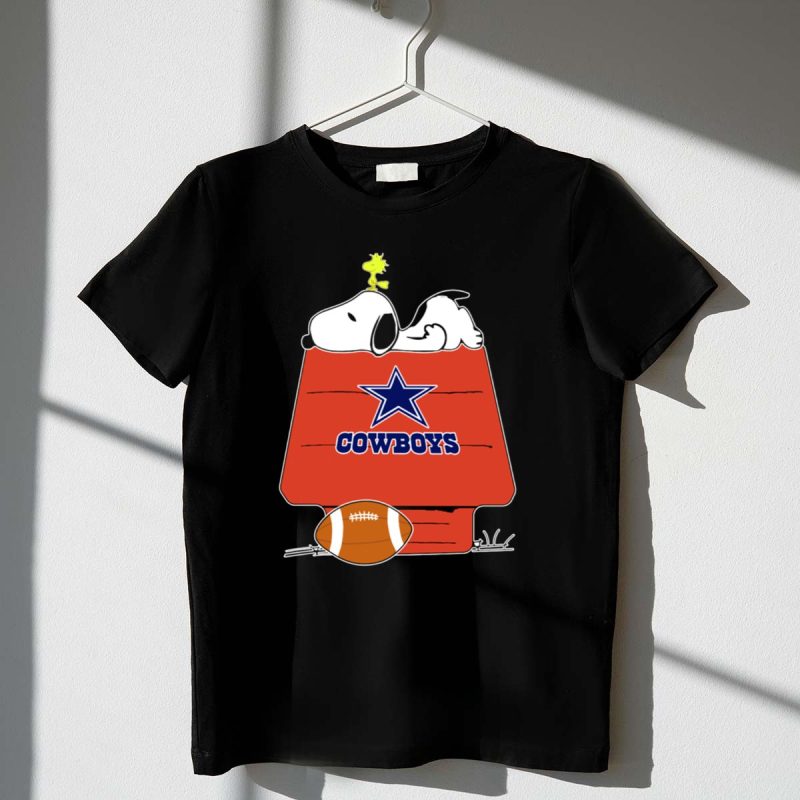 Cowboys Snoopy Woodstock Football Dallas Star House 1 T Shirt