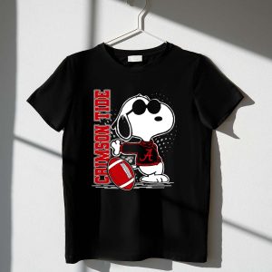 Crimson Tide Alabama Snoopy Football 1 T Shirt