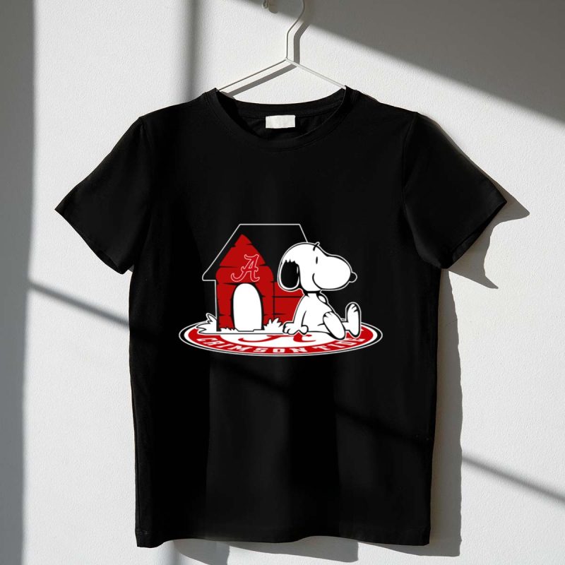 Crimson Tide Snoopy At Alabama Doghouse Fan Forever 1 T Shirt