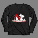 Crimson Tide Snoopy at Alabama Doghouse Fan Forever 4 Long Sleeves