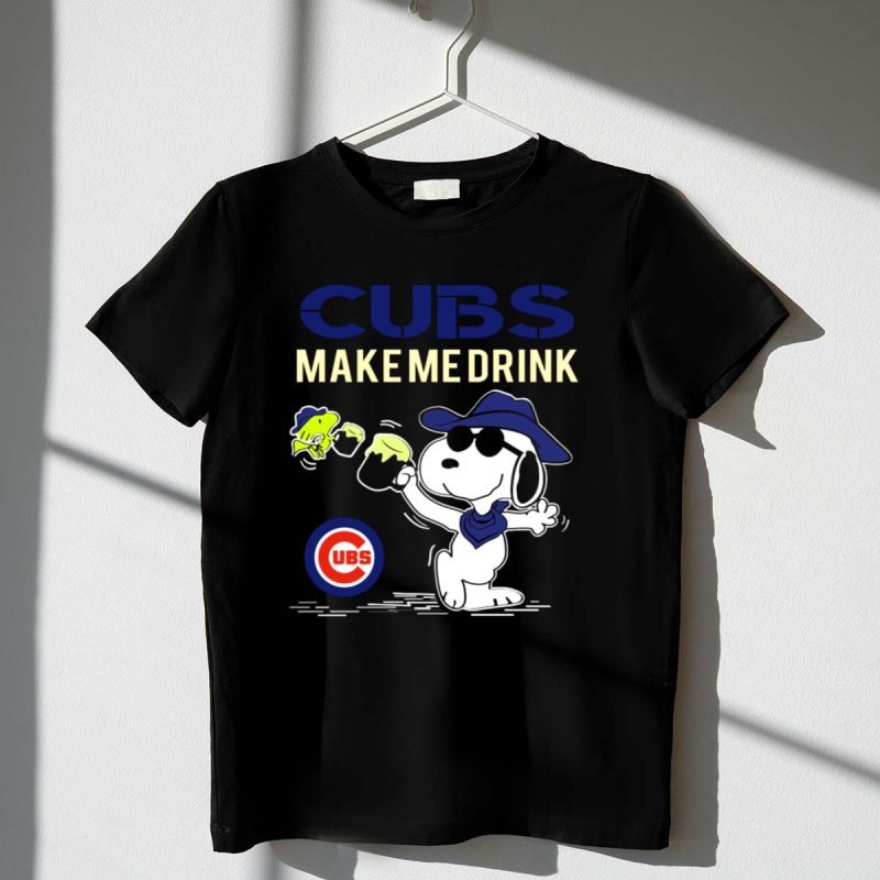Cubs Make Me Drink Snoopy Chicago Cubs Fans 1 T Shirt