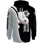 Custom Name Las Vegas Raiders Peeking Snoopy AOP Hoodie 2.jpg