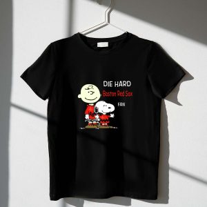 Die Hard Boston Red Sox Fan Snoopy And Charlie Brown Shirt