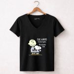 DIE HARD Colorado Rockies FAN Snoopy and Charlie Brown 7 Womens V Neck.jpg