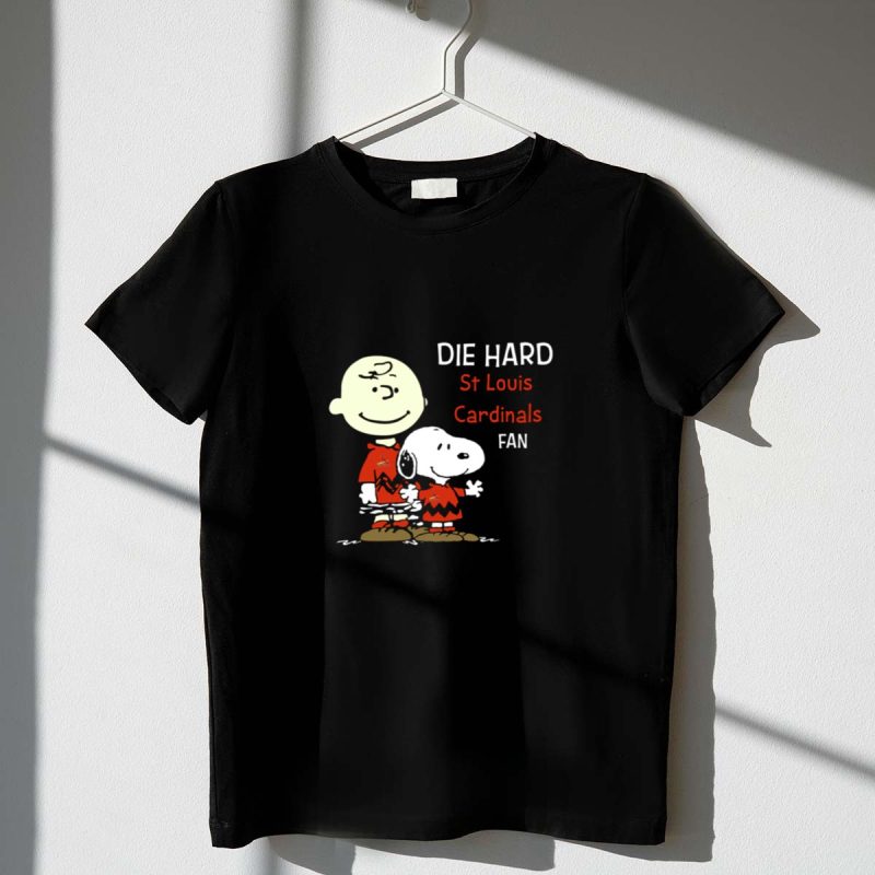 Die Hard St Louis Cardinals Fan Snoopy And Charlie Brown 1 T Shirt