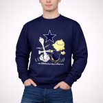 Dallas Cowboys Peanuts Snoopy And Charlie Brown Dancing Star 3 Sweatshirt