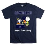 Dallas Cowboys Snoopy Charlie Brown Happy Thanksgiving T Shirt 7