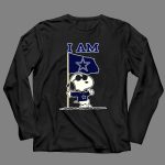 Dallas Cowboys Snoopy I Am Football Fan 4 Long Sleeves