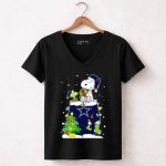 Dallas Cowboys Snoopy Lover Christmas Peanuts Woodstock Gift 7 Womens V Neck