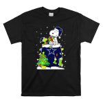 Dallas Cowboys Snoopy Lover Christmas Peanuts Woodstock Gift T Shirt 6