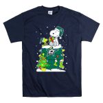 Dallas Stars Christmas With Snoopy And Woodstock Holiday Scene T Shirt 7.jpg