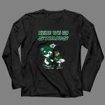 Dallas Stars Here We Go Stars Charlie Brown Snoopy And Woodstock 4 Long Sleeves.jpg