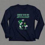 Dallas Stars Here We Go Stars Charlie Brown Snoopy And Woodstock 6 Long Sleeves.jpg