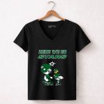 Dallas Stars Here We Go Stars Charlie Brown Snoopy And Woodstock 7 Womens V Neck.jpg