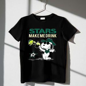 Dallas Stars Make Me Drink Snoopy Hockey Fan 1 T Shirt.jpg