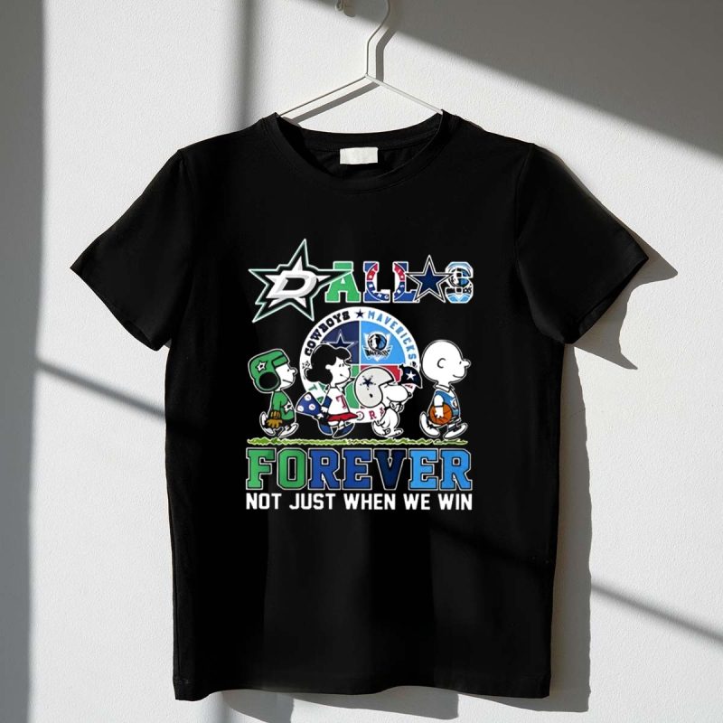 Dallas Stars Mavericks Texas Rangers Dallas Cowboys Snoopy 1 T Shirt