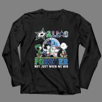 Dallas Stars Mavericks Texas Rangers Dallas Cowboys Snoopy 4 Long Sleeves