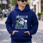 Dallas Stars Mavericks Texas Rangers Dallas Cowboys Snoopy 8 Hoodie
