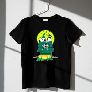 Dallas Stars Snoopy Halloween Moon Pumpkins Woodstock 1 T Shirt.jpg