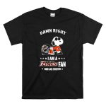 Damn Right I Am A Atlanta Falcons Fan Now And Forever Snoopy Football Helmet T Shirt 6