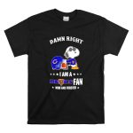 Damn Right I Am a Bears Fan Now and Forever Snoopy Chicago Bears T Shirt 6