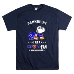 Damn Right I Am a Bears Fan Now and Forever Snoopy Chicago Bears T Shirt 7