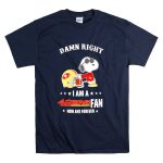 Damn Right I Am a San Francisco 49ers Fan Now and Forever Snoopy T Shirt 7