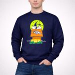 Denver Broncos Halloween Snoopy Woodstock Pumpkins Moon 3 Sweatshirt