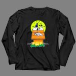 Denver Broncos Halloween Snoopy Woodstock Pumpkins Moon 4 Long Sleeves