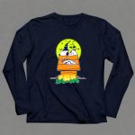 Denver Broncos Halloween Snoopy Woodstock Pumpkins Moon 6 Long Sleeves