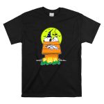 Denver Broncos Halloween Snoopy Woodstock Pumpkins Moon T Shirt 6