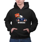 Denver Broncos Snoopy Car Broncos Flag 1 2 Hoodie