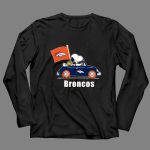 Denver Broncos Snoopy Car Broncos Flag 1 4 Long Sleeves