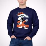 Denver Broncos Snoopy Dabbing Broncos 1 3 Sweatshirt