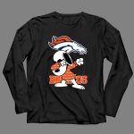 Denver Broncos Snoopy Dabbing Broncos 1 4 Long Sleeves
