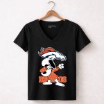 Denver Broncos Snoopy Dabbing Broncos 1 7 Womens V Neck