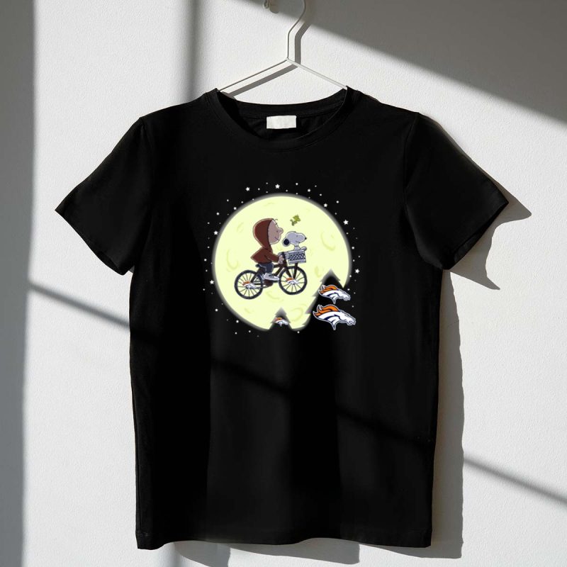 Denver Broncos Snoopy Et Moon Ride 1 T Shirt
