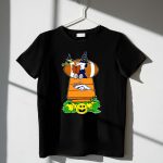 Denver Broncos Snoopy Halloween Football Wizard Pumpkin Scene 1 T Shirt
