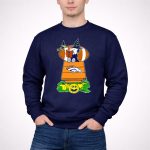 Denver Broncos Snoopy Halloween Football Wizard Pumpkin Scene 3 Sweatshirt