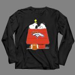 Denver Broncos Snoopy Woodstock Football Doghouse 4 Long Sleeves