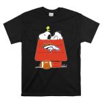 Denver Broncos Snoopy Woodstock Football Doghouse T Shirt 6