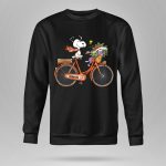 Denver Broncos Snoopy on Bicycle with Woodstock and Helmet 9 Sweatshirt