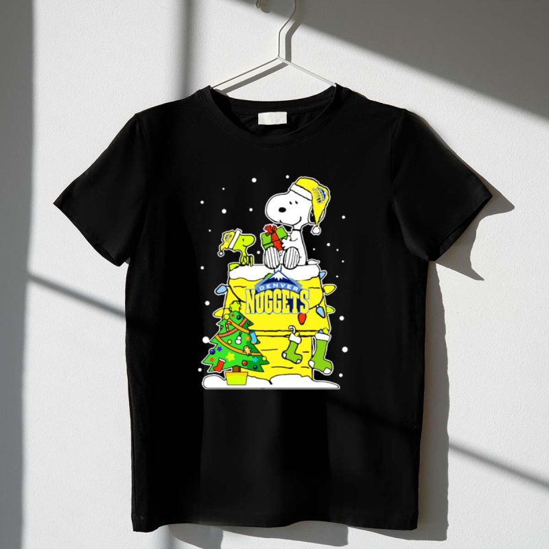 Denver Nuggets Snoopy Christmas Holiday Peanuts Basketball Fan 1 T Shirt