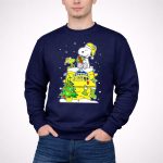 Denver Nuggets Snoopy Christmas Holiday Peanuts Basketball Fan 3 Sweatshirt