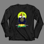 Denver Nuggets Snoopy Halloween Peanuts Doghouse Pumpkins Moon 4 Long Sleeves