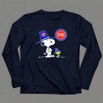 Detroit Pistons Snoopy and Woodstock with Basketball 6 Long Sleeves